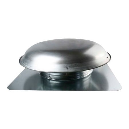 Ventamatic Cool Attic Galvanized Steel Round Vent, 144" Sq. in NFA, Mill, 1/Pack VX25